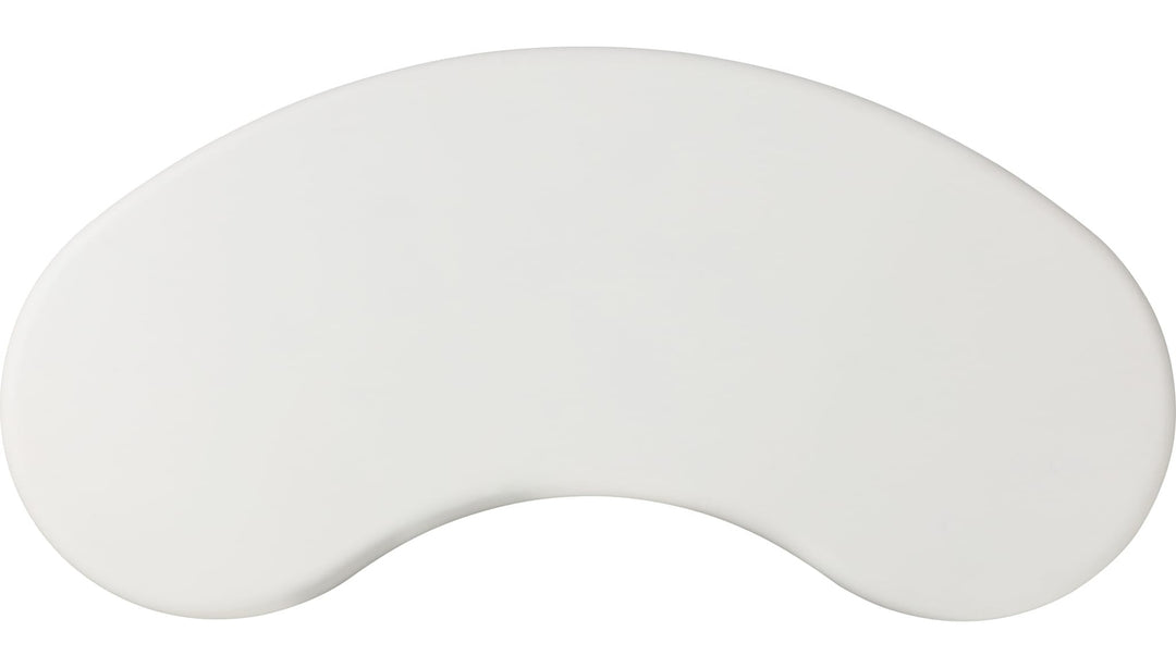 Sven Tall Wooden Coffee Table in Rice — product view on a white background