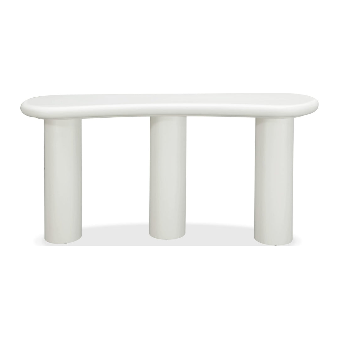 Sven Wooden Console Table by Modus in Rice — product view on a white background