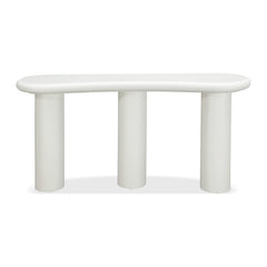 Sven Wooden Console Table by Modus in Rice — product view on a white background