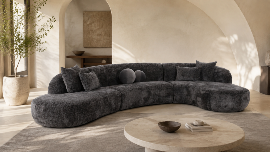 SWOOP right-facing Shadow sectional in a modern home