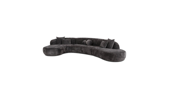 SWOOP Sectional Chaise Facing Left 3-Piece Shadow