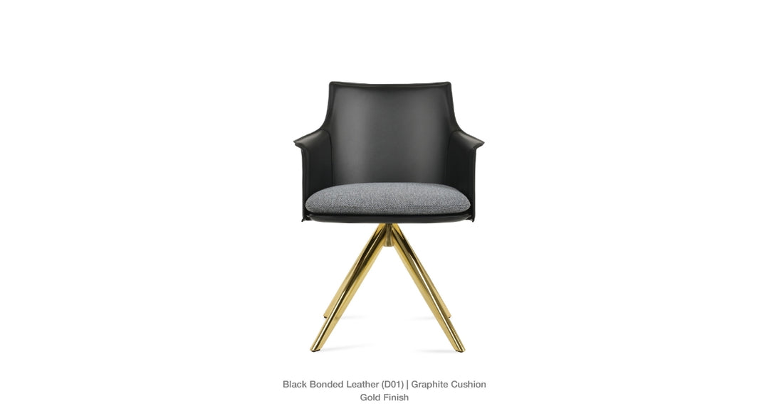 Briancon Sword Swivel Armchair Soho Concept