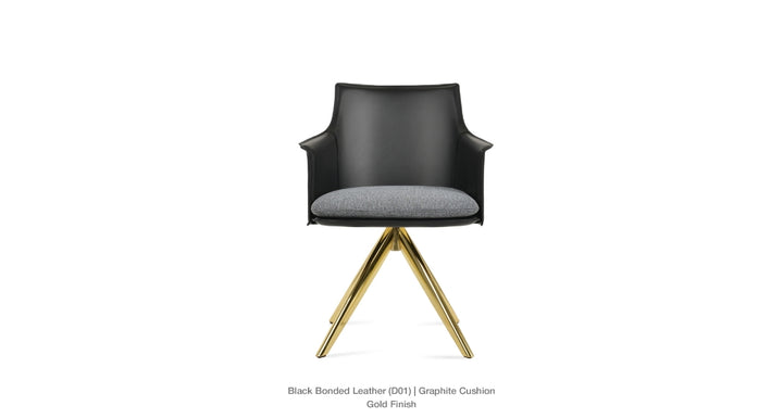 Briancon Sword Swivel Armchair Soho Concept