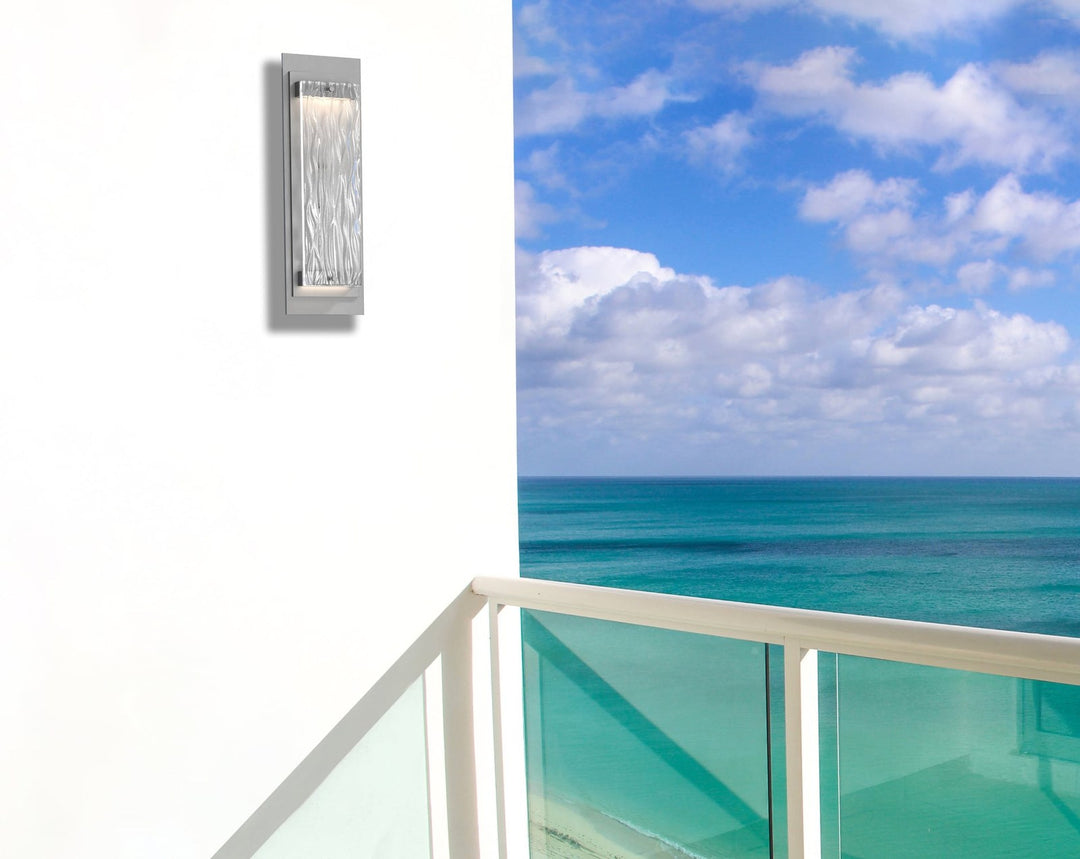 Tabulo Outdoor Sconce by Hammerton Studio in a styled interior