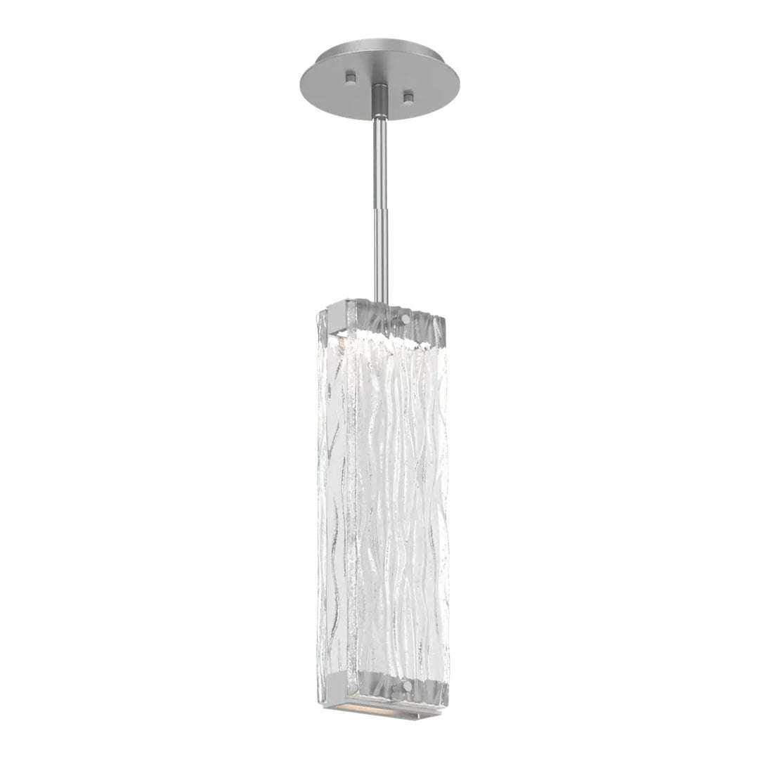 Tabulo Pendant by Hammerton Studio in Classic Silver with Tabulo Tidal glass
