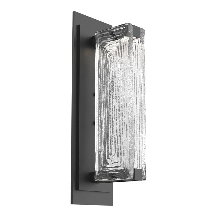 Tabulo Sconce by Hammerton Studio in Matte Black with Tabulo Linea glass