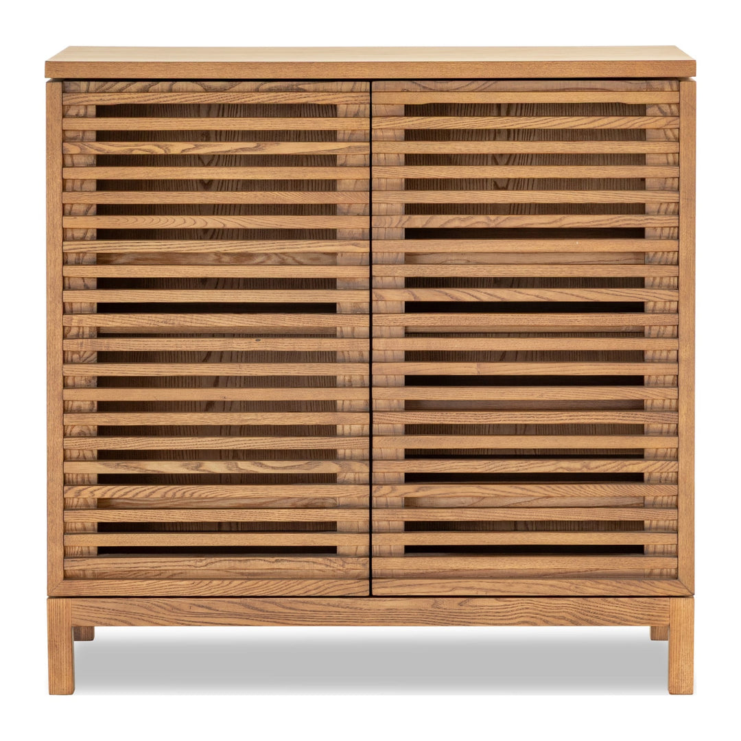 Tanner Bar Cabinet by Modus in Flaxen — product view on a white background