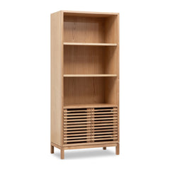Tanner Bookcase by Modus in Flaxen — product view on a white background