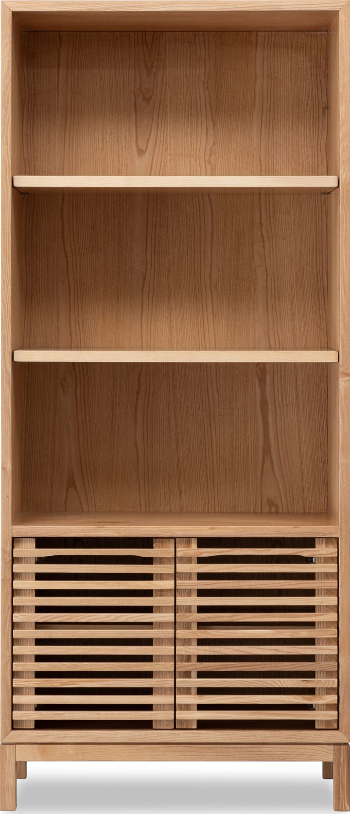 Tanner Bookcase in Flaxen — lifestyle photo