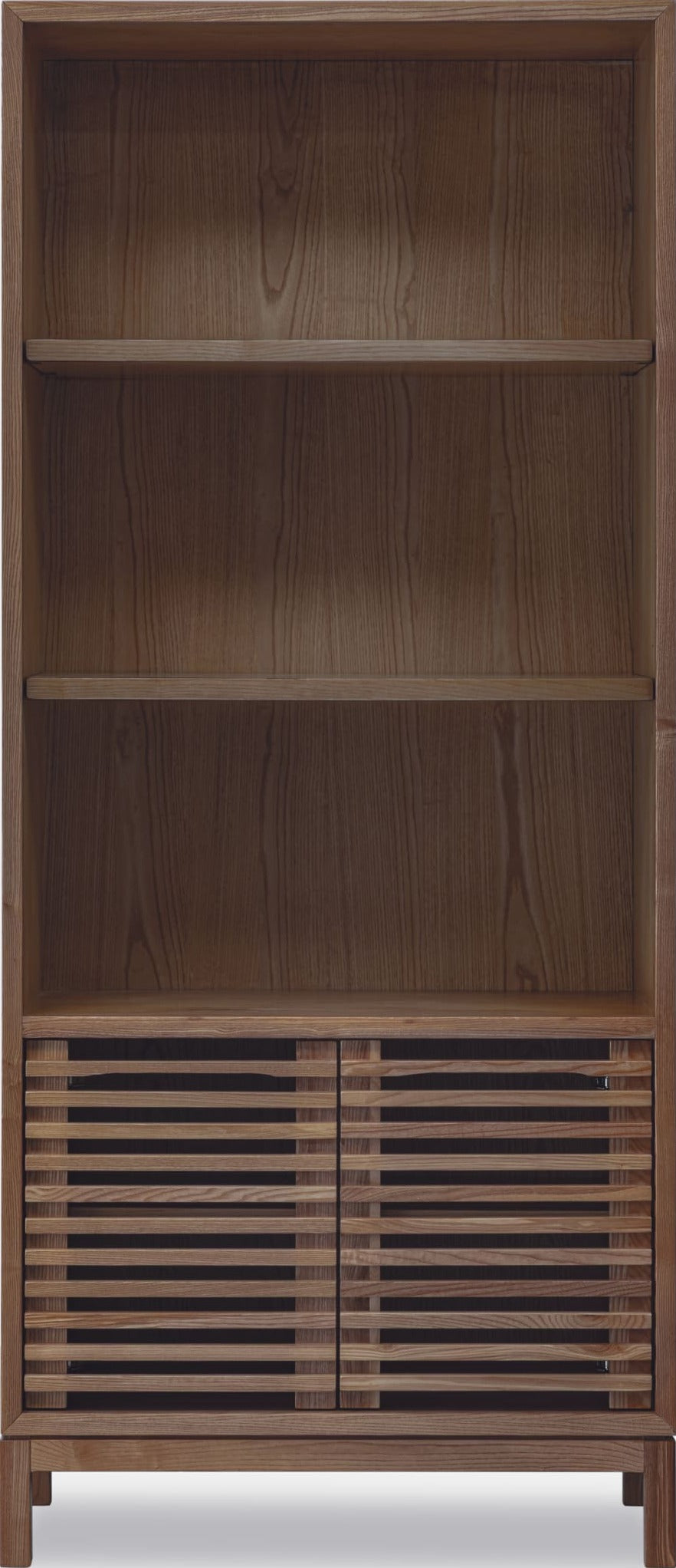 Tanner Bookcase in Roux — lifestyle photo