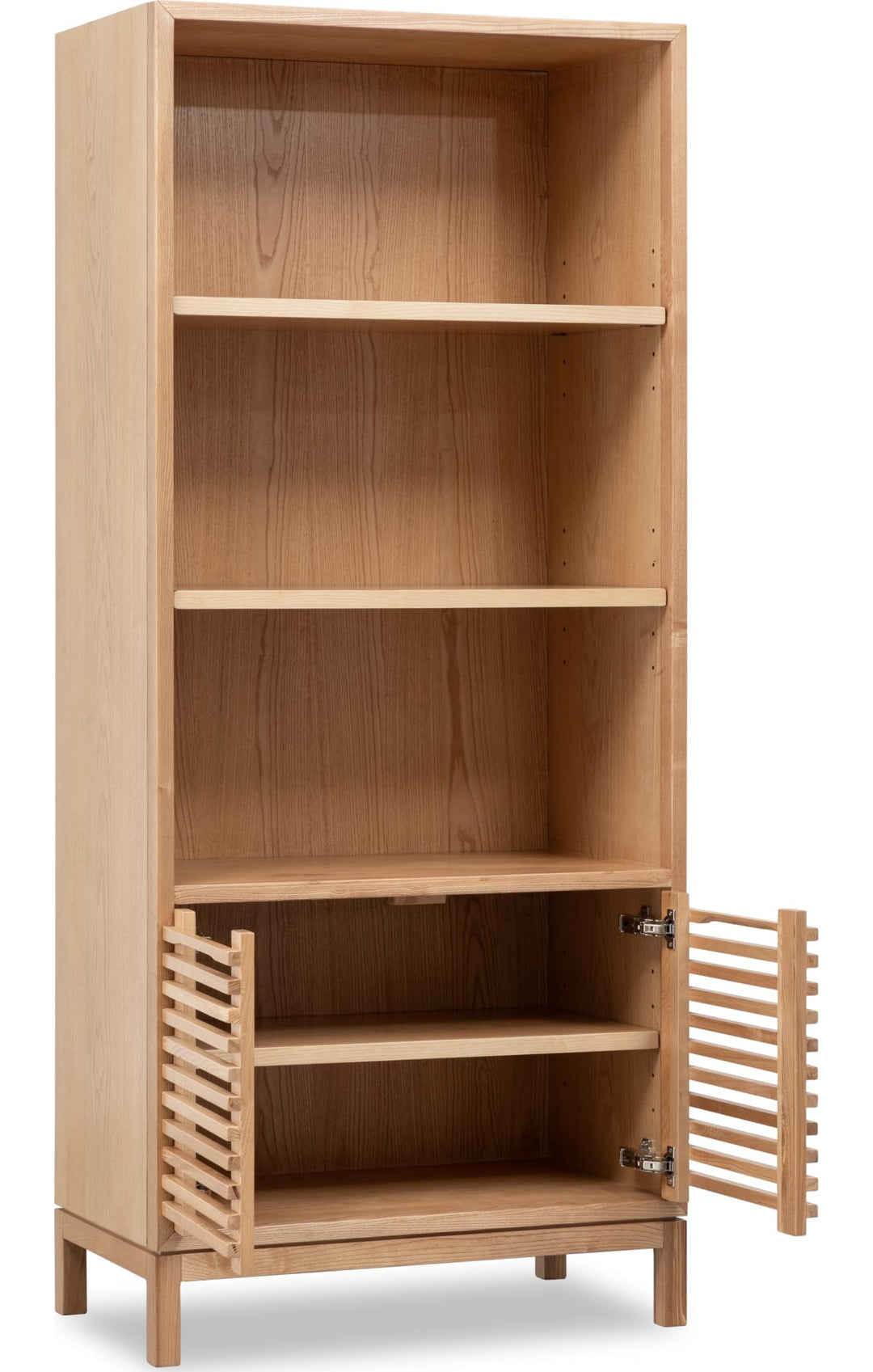 Tanner Bookcase in Flaxen — product view on a white background