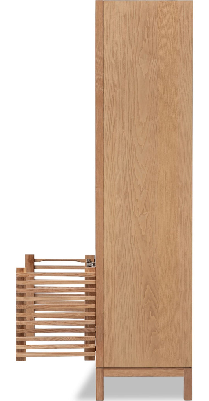 Tanner Bookcase in Flaxen — product view on a white background