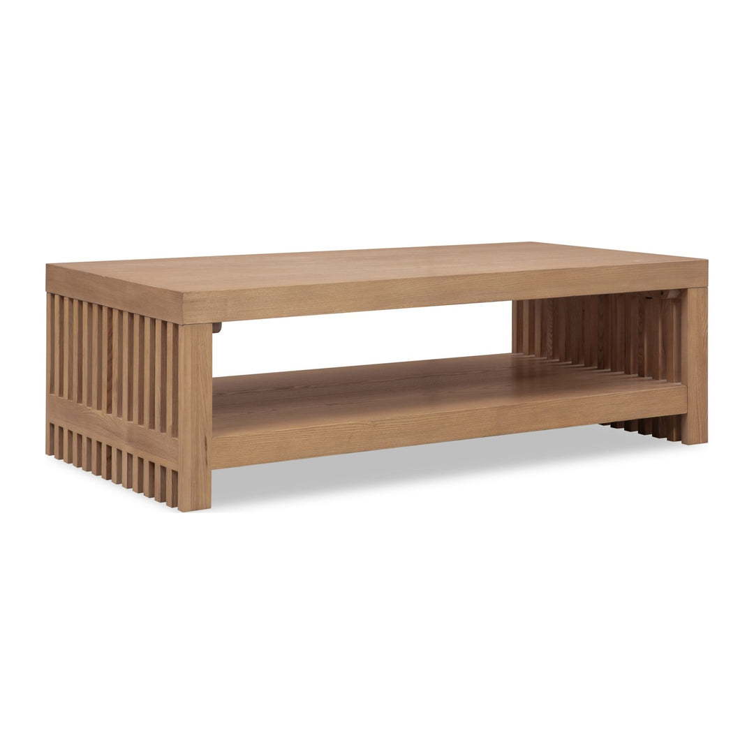 Tanner Coffee Table by Modus in Flaxen — product view on a white background