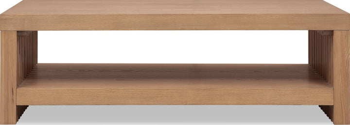 Tanner Coffee Table in Flaxen — lifestyle photo
