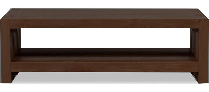 Tanner Coffee Table in Roux — product view on a white background