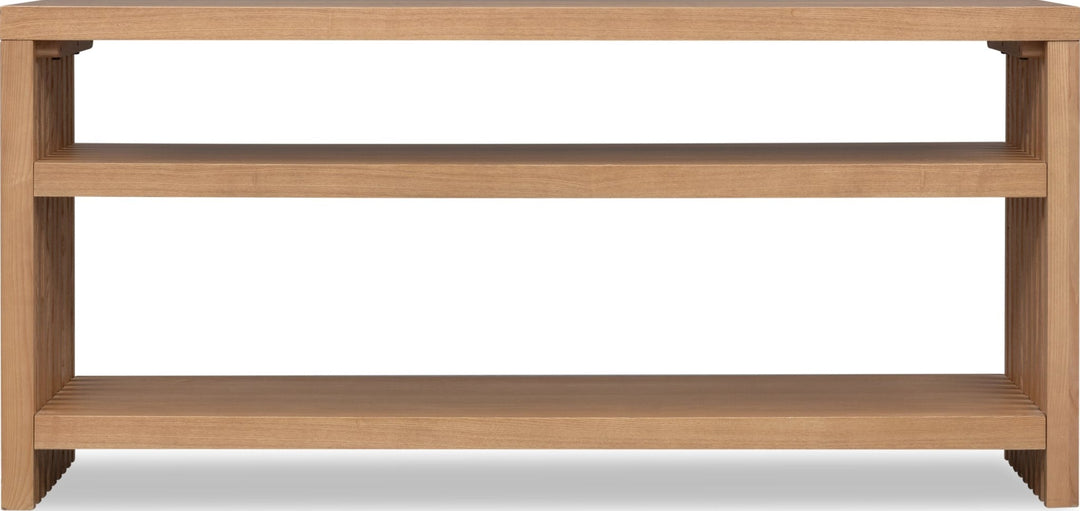 Tanner Console Table in Flaxen — lifestyle photo