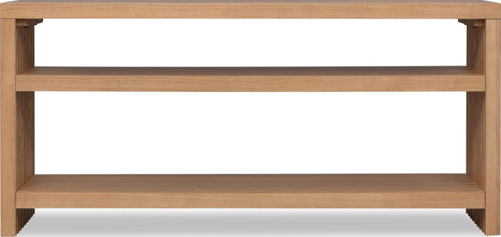 Tanner Console Table in Flaxen — lifestyle photo