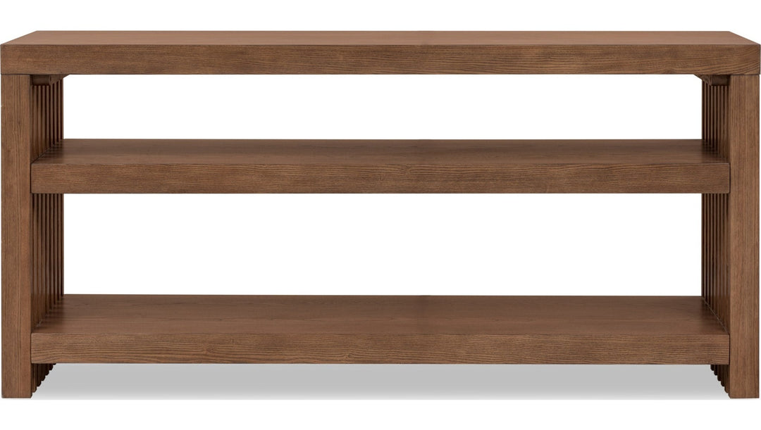 Tanner Console Table in Roux — product view on a white background