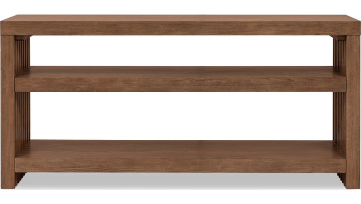 Tanner Console Table in Roux — product view on a white background
