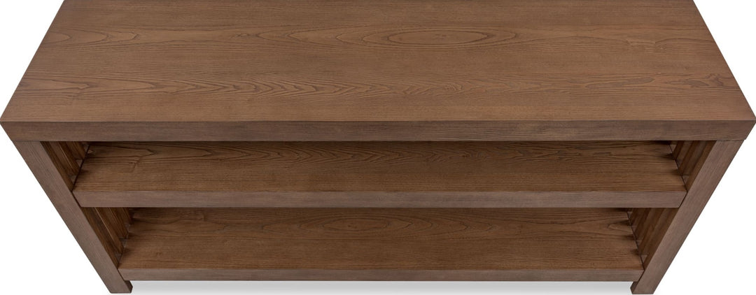 Tanner Console Table in Roux — lifestyle photo