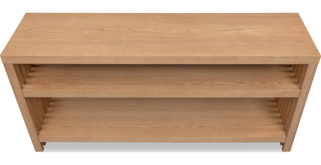Tanner Console Table in Flaxen — product view on a white background