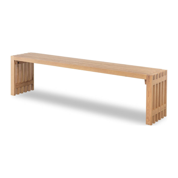 Tanner Dining Bench by Modus in Flaxen — product view on a white background