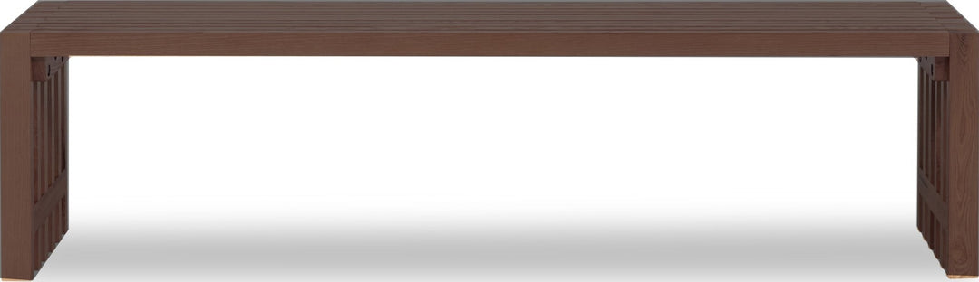 Tanner Dining Bench in Roux — lifestyle photo
