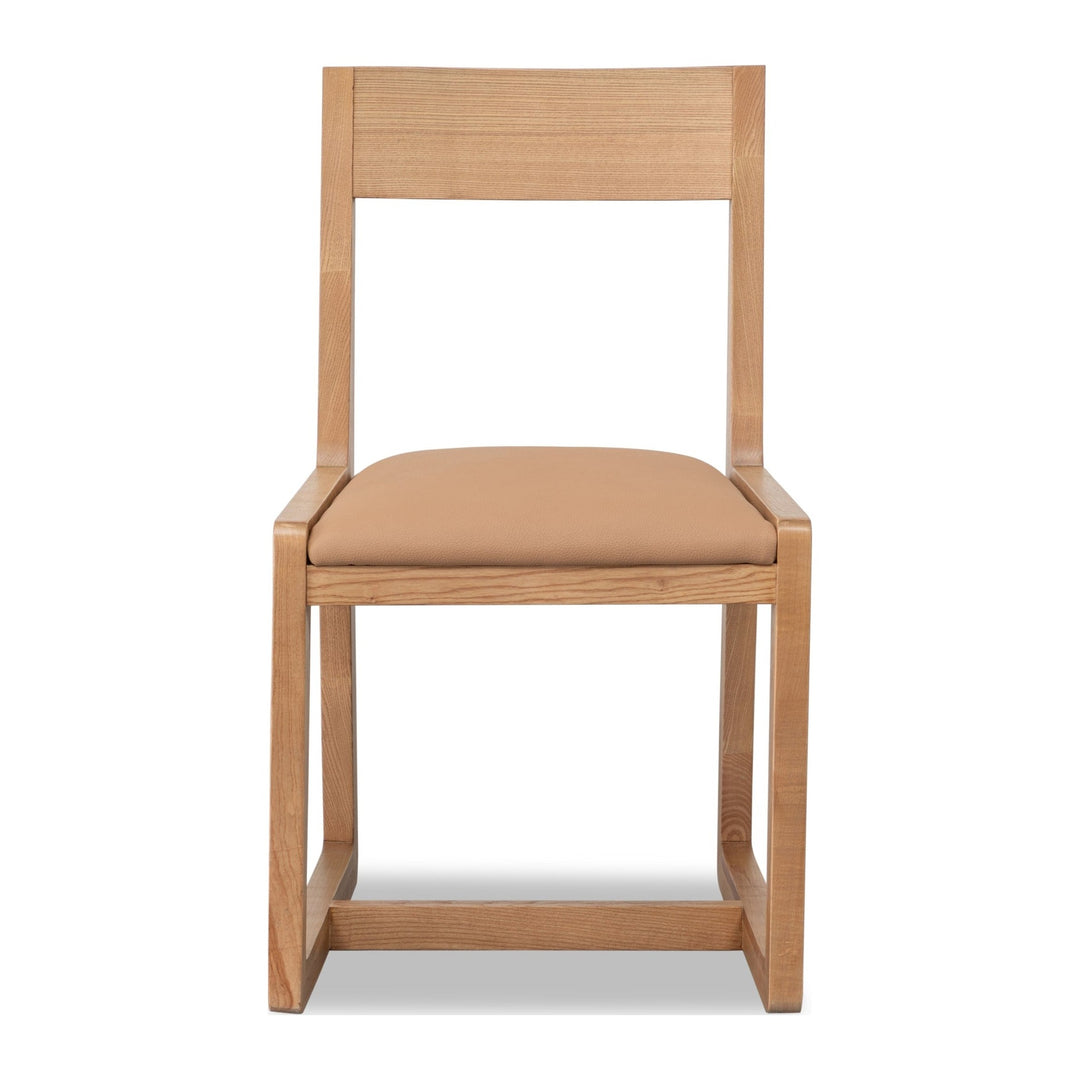 Tanner Dining Chair by Modus in Flaxen and Cam Tan — product view on a white background