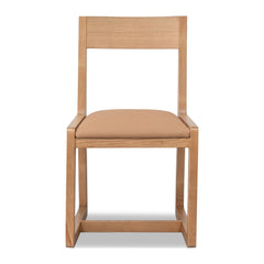 Tanner Dining Chair by Modus in Flaxen and Cam Tan — product view on a white background