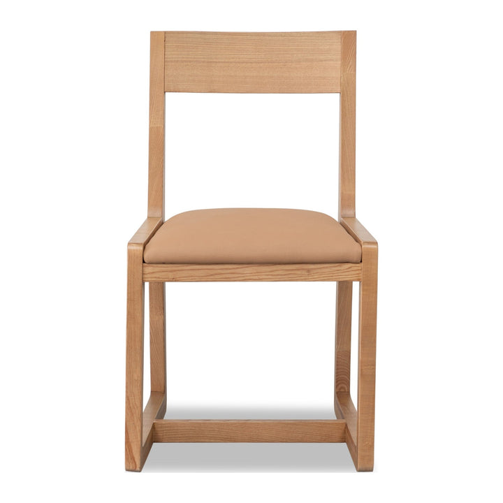 Tanner Dining Chair by Modus in Flaxen and Cam Tan — product view on a white background