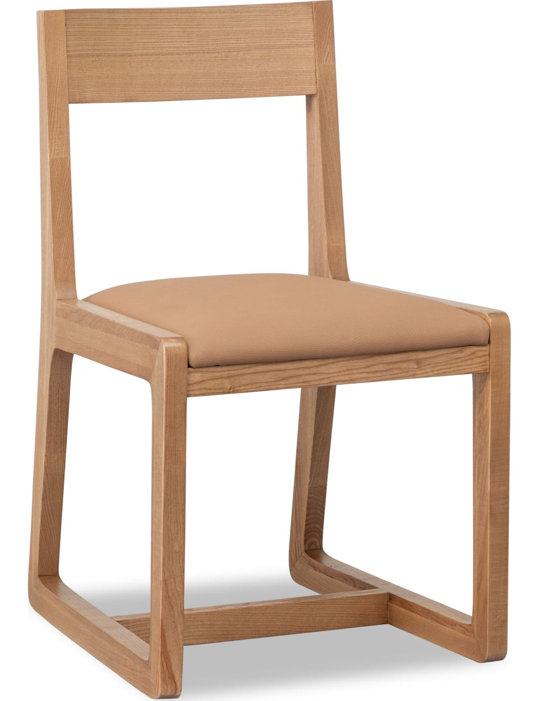 Tanner Dining Chair in Flaxen and Cam Tan — product view on a white background