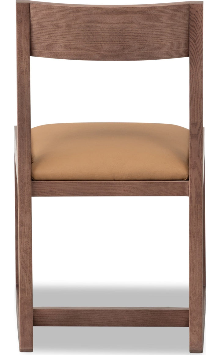 Tanner Dining Chair in Roux and Cam Tan — product view on a white background