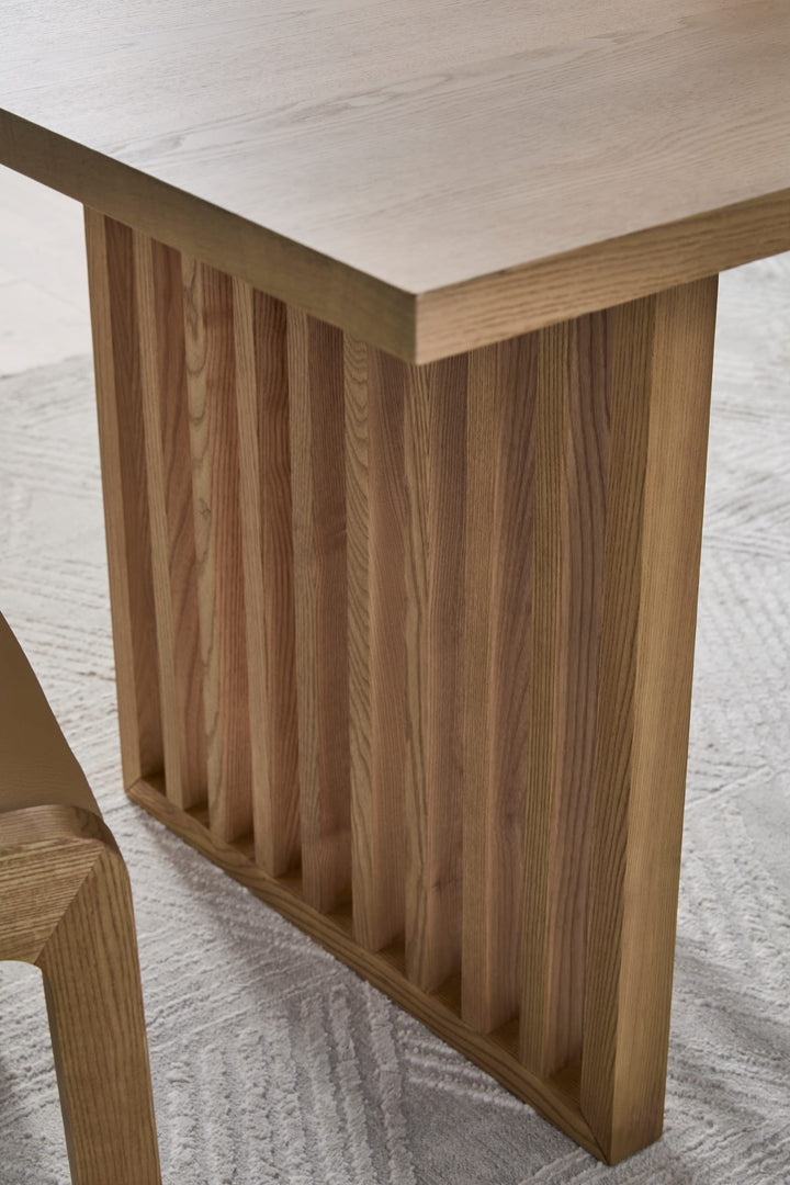 Tanner Dining Table in Flaxen — lifestyle photo