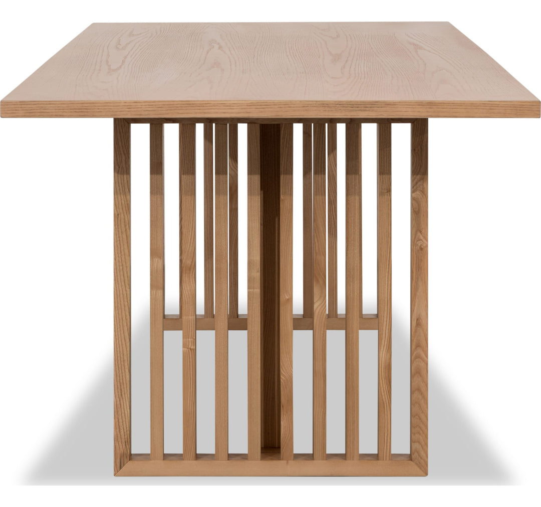 Tanner Dining Table in Flaxen — product view on a white background