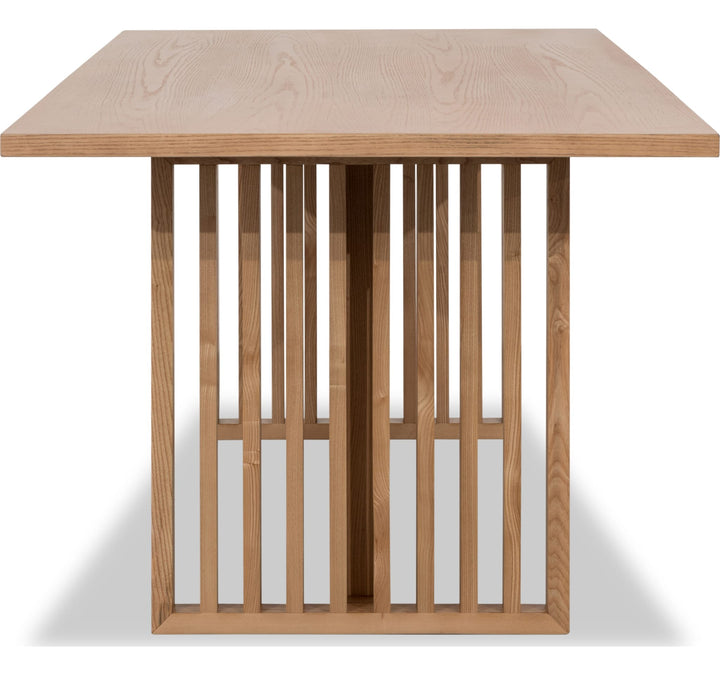 Tanner Dining Table in Flaxen — product view on a white background