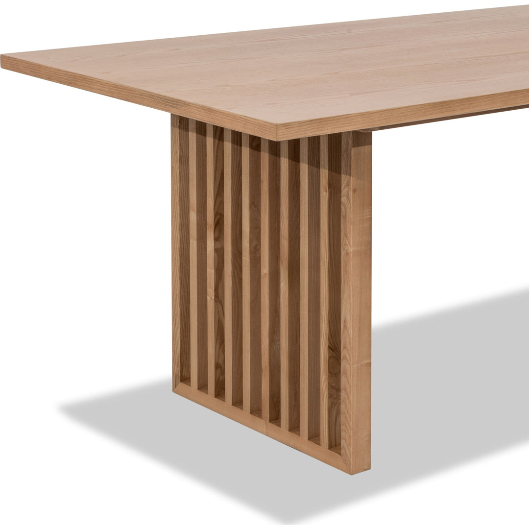 Tanner Dining Table in Flaxen — product view on a white background