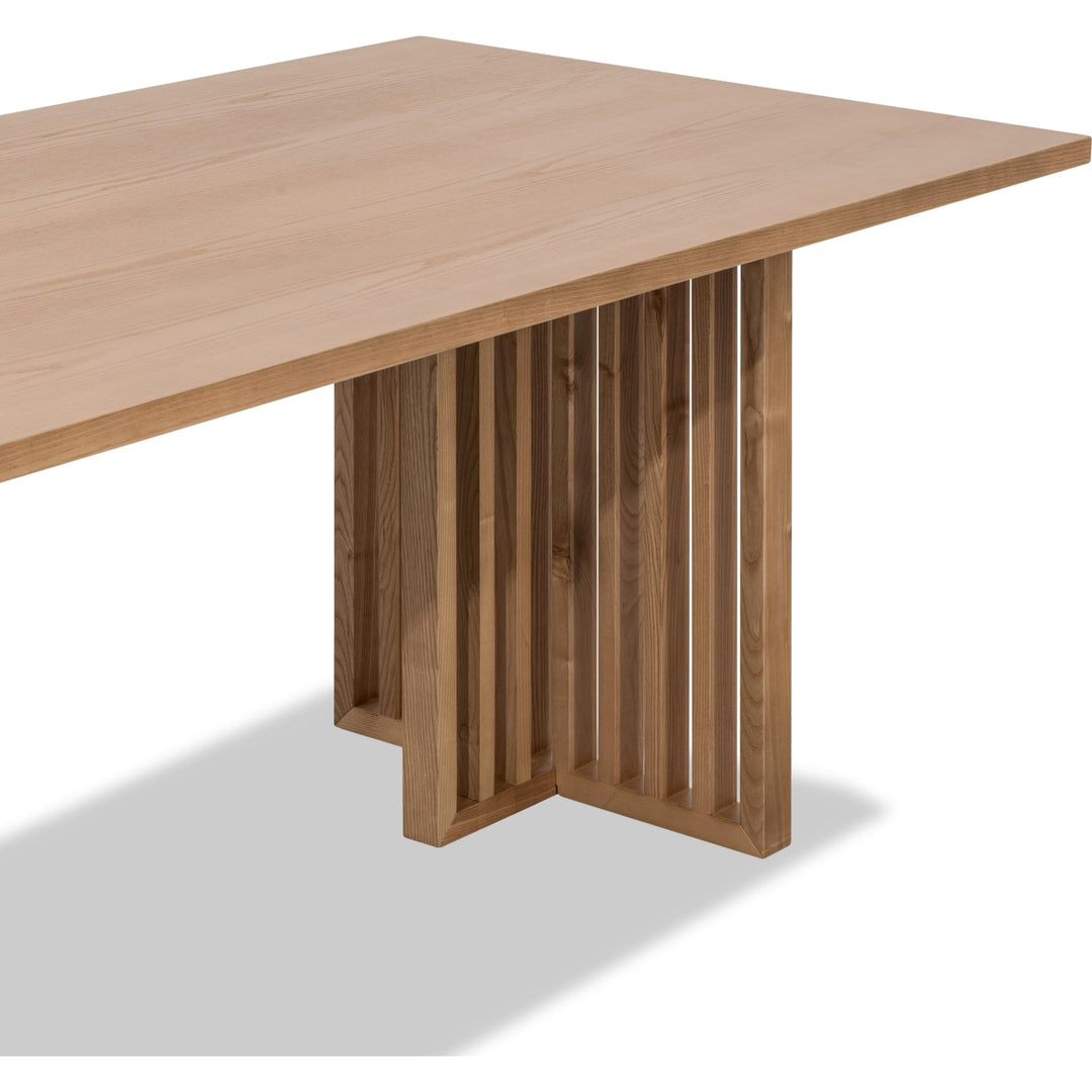 Tanner Dining Table in Flaxen — product view on a white background
