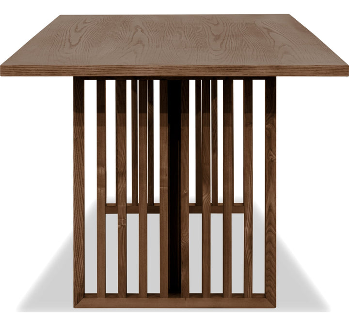 Tanner Dining Table in Roux — product view on a white background