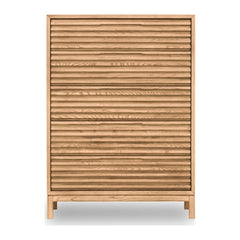Tanner Five Drawer Chest by Modus in Flaxen — on a white background