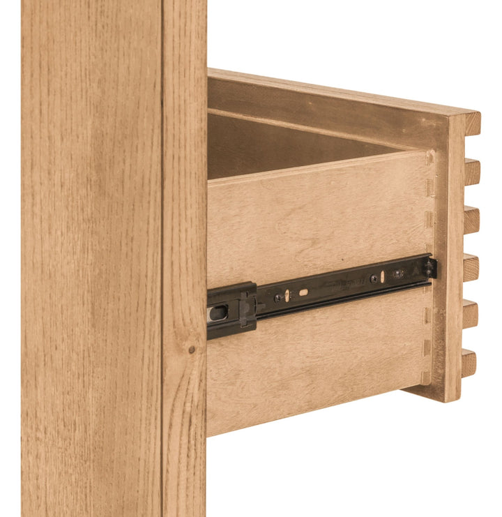 Tanner Five Drawer Chest in Flaxen — detail view