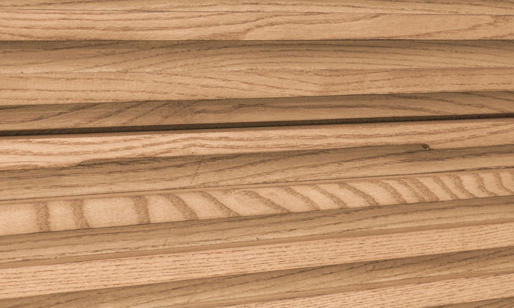 Tanner Five Drawer Chest in Flaxen — detail view