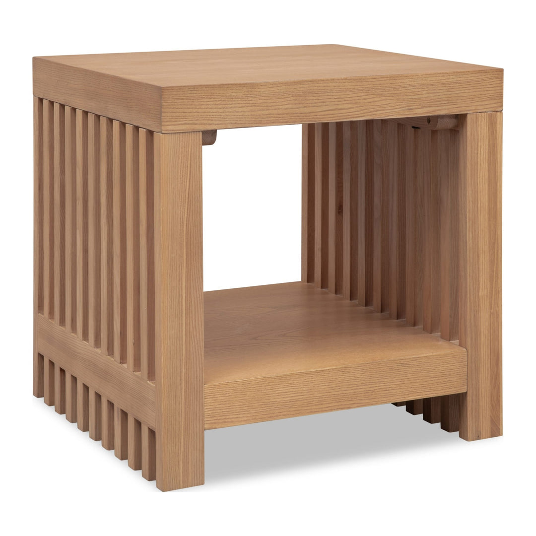 Tanner Side Table by Modus in Flaxen — product view on a white background