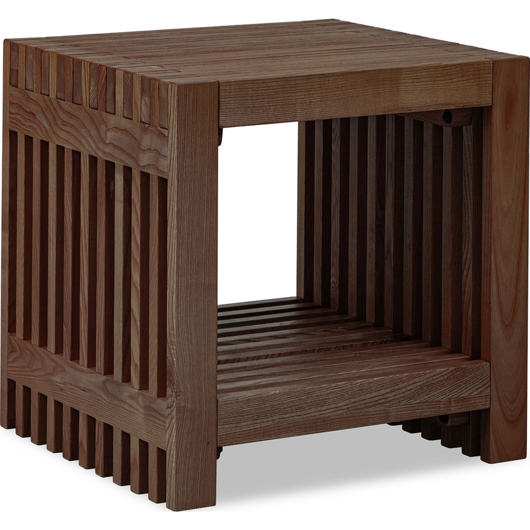 Tanner Side Table in Roux — product view on a white background