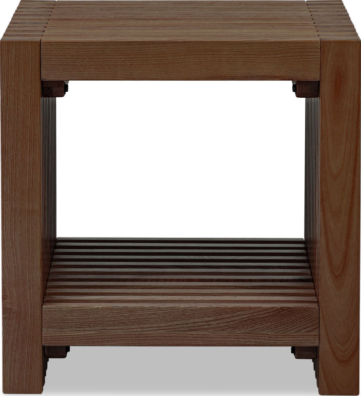 Tanner Side Table in Roux — lifestyle photo