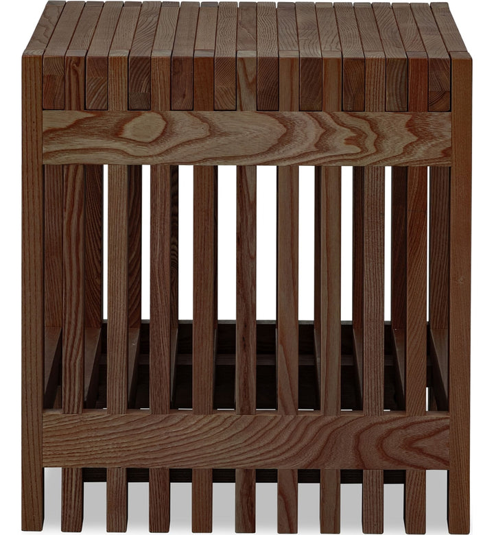 Tanner Side Table in Roux — product view on a white background