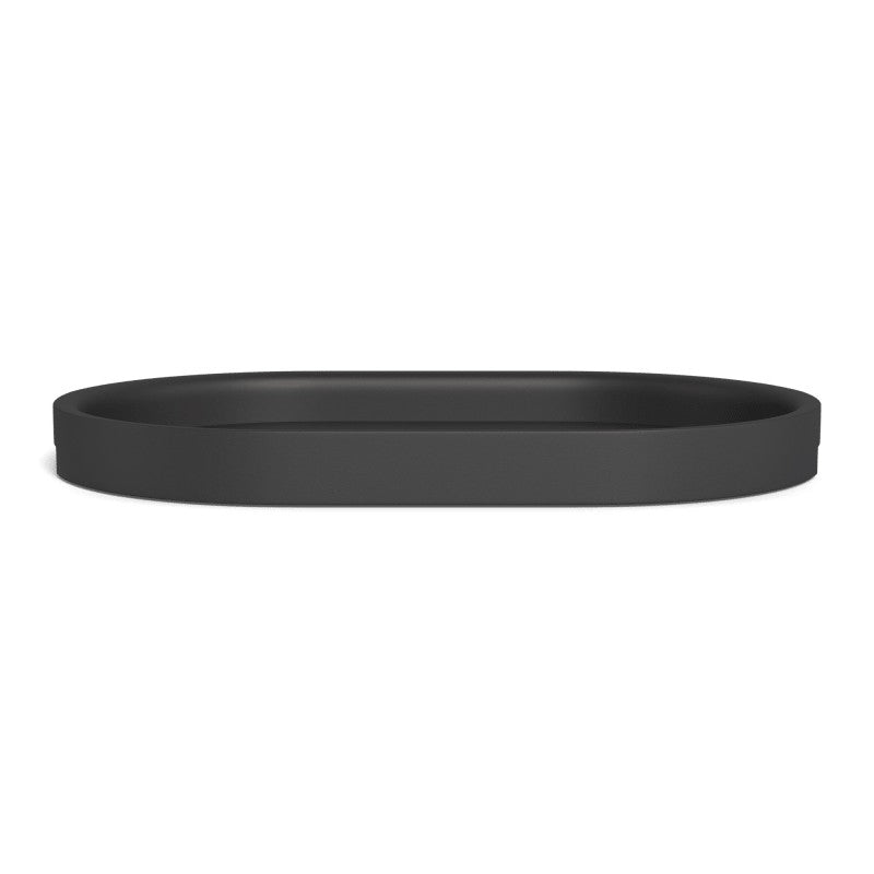 Tavola Aluminum Pill Tray 22" by Harbour in Aluminum Asteroid