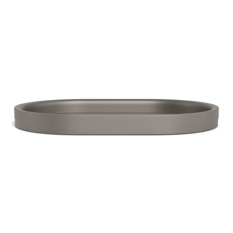 Tavola Aluminum Pill Tray 22" by Harbour in Aluminum Taupe