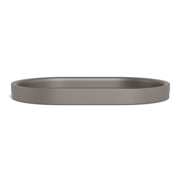 Tavola Aluminum Pill Tray 22" by Harbour in Aluminum Taupe