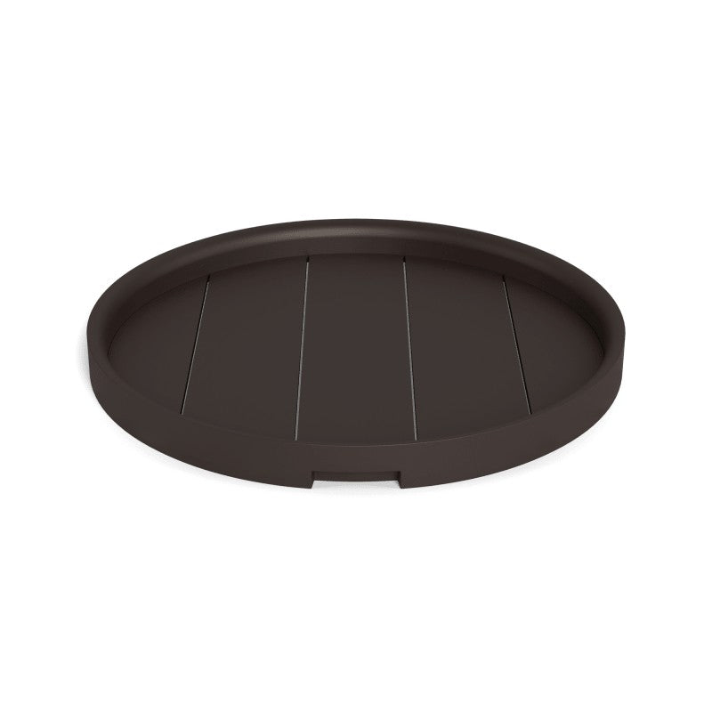 Tavola Aluminum Round Tray 18" by Harbour in Aluminum Bronze