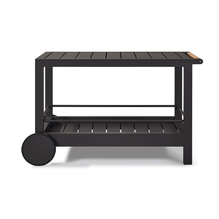 Tavola Aluminum Slatted Bar Cart by Harbour